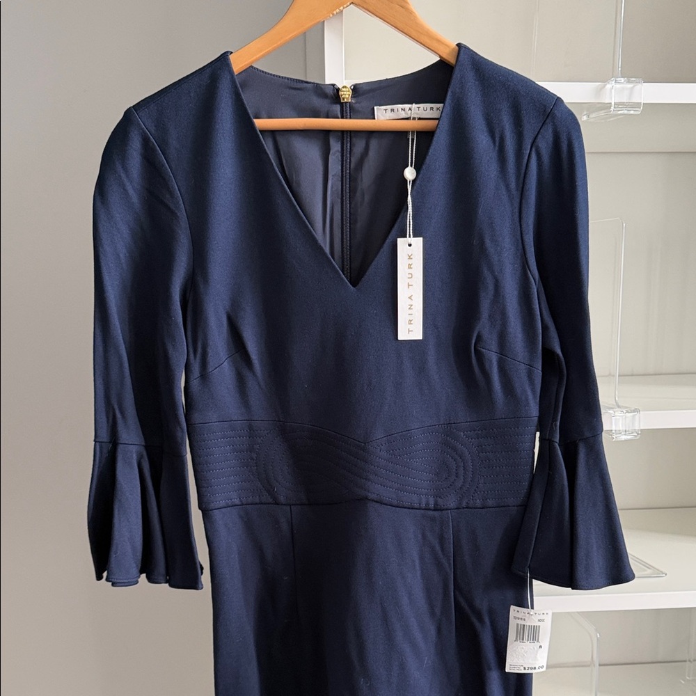 Trina Turk Blue Sleeve Dress